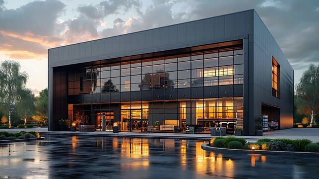 D9 PVC Edge Band — Modern Industrial Building
